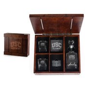 USC Trojans Arch of Alumni Whiskey Box Gift Set with Decanter